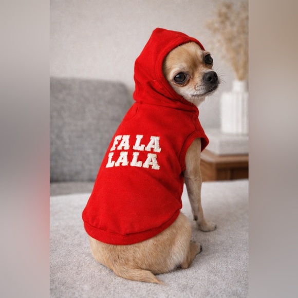 Fabdog Other - 🎉HP🎉 Pet Holiday hooded sweatshirt size Medium NWOT